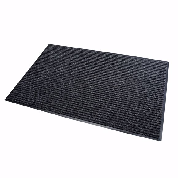 Bild von Schmutzfangmatte 50x80cm schwarz Fußmatte Türmatte Sauberlaufmatte Fußabtreter