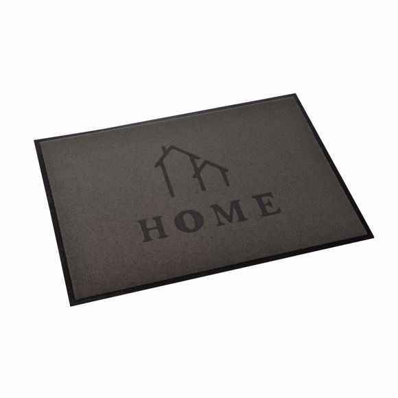 Bild von Schmutzfangmatte 70x50cm "Home" schlicht grau Fußmatte Türmatte Sauberlaufmatte