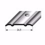 Picture of Transition profile 100cm bronze light 24.5 x 1.25 mm drilled aluminium carpet rail
