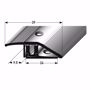 Picture of Aluminium height adjustment profile 90cm silver 7-15mm