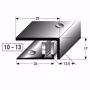 Bild von Edelstahl Abschlussprofil 90cm 10-13mm Wandanschlussprofil Abschlussleiste