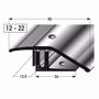 Picture of Aluminium height adjustment profile 135cm silver 12-22mm