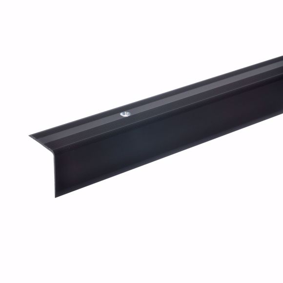 Picture of 32x30mm stair angle 100cm long bronze dark drilled