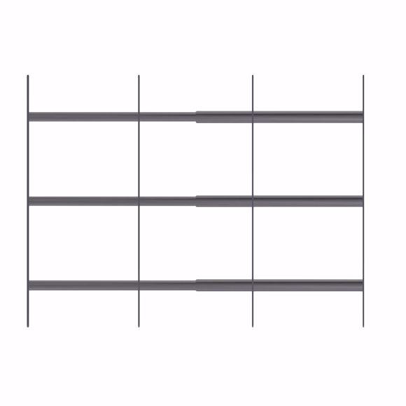 Picture of Window grille burglar protection for outside for retrofitting 751-1150mm; 450mm