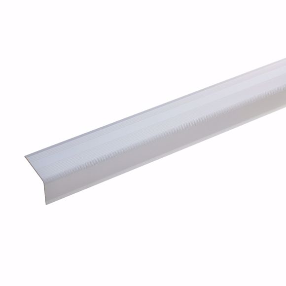 Picture of Aluminium stair angle profile - silver - 100cm 22x30mm self-adhesive