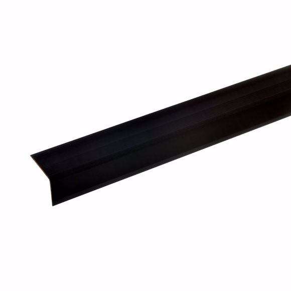 Image sur Profilé d'angle d'escalier en aluminium - bronze foncé - 100cm 22x30mm auto-adhésif