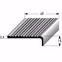 Picture of Aluminium stair angle profile - silver - 100cm 15x40mm self-adhesive