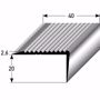 Picture of Aluminium stair angle profile - bronze light - 100cm 20x40mm self-adhesive