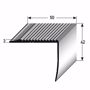 Picture of Aluminium stair angle profile - bronze light - 100cm 42x50mm self-adhesive