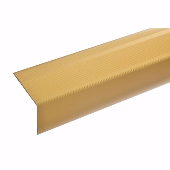 Picture of 55x69mm stair angle 100cm long gold self-adhesive