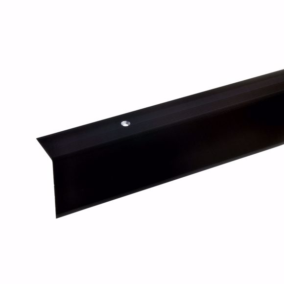 Picture of 52x30mm stair angle 135cm long bronze dark drilled