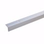 Bild von Treppenwinkel Kantenprofil Kantenschutz Aluminium gebohrt silber 27x27mm 135cm