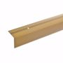 Picture of 42x40mm stair angle 100cm long gold drilled