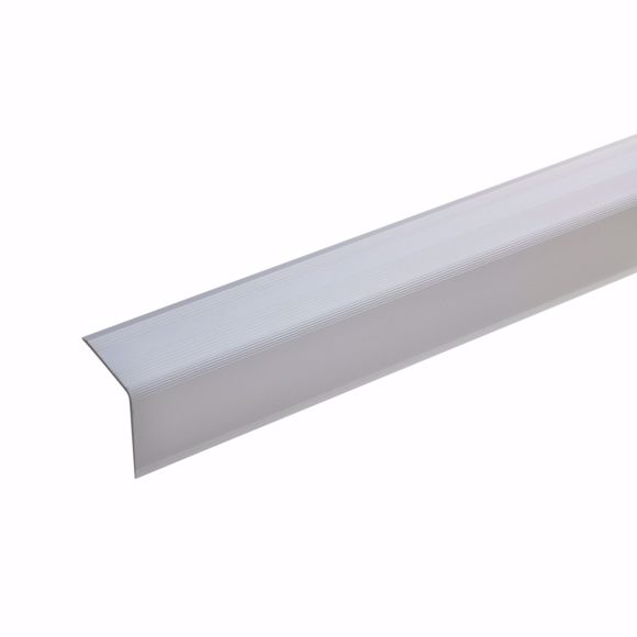 Bild von Treppenwinkel Kantenprofil Kantenschutz Alu selbstklebend silber 32x30mm 135cm