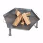 Picture of Solid square fire bowl 55cm + 5 pcs. Beech firewood