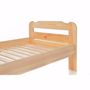 Bild von Einzelbett mit Lattenrost aus Kiefer massiv - 80x220 cm Massives Holz-Bett