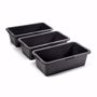 Picture of 10 mortar buckets Mortar tub in black, 40l, square, made of high-quality plastic
