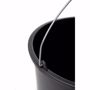 Picture of 5 pieces cleaning buckets, mortar buckets, construction buckets in black, 20 litres, plastic