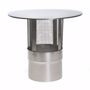 Picture of Stainless steel chimney cover 100mm with spark protection grille