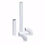 Picture of Stovepipe set, 120 mm diameter, white - Enamelled flue pipe for stoves