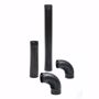Picture of Stovepipe set, 120 mm diameter, black - Enamelled flue pipe for stoves