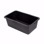 Picture of Mortar bucket Mortar tub in black, 60l, square, made of high-quality plastic