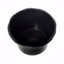 Image sur Seau à mortier Bac à mortier noir, 45l, rond, en plastique de haute qualité