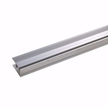 Abschlussprofil 135cm silber 21x7-15mm gebohrt Aluminium Bodenprofil 
