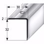 Image sur Treppenwinkel Kantenprofil Kantenschutz Aluminium gebohrt dunkel 32x30mm 270cm