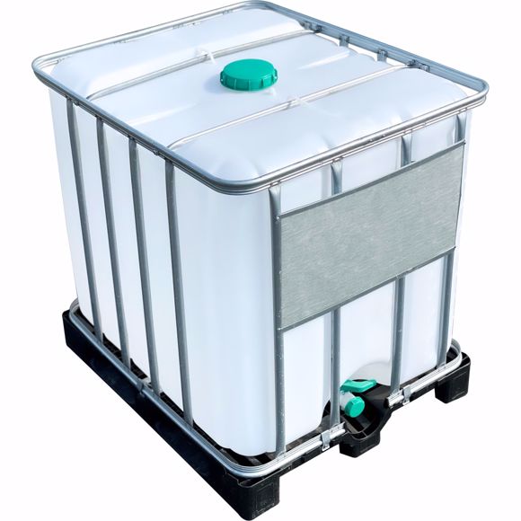 Image sur IBC Container 1000 l Lebensmittelecht Frischwasser Regentonne Wassertank weiß