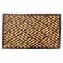Image sur Kokosmatte Fußmatte 45x75x1cm braun schwarz - Hochwertiger Kokos Fußabtreter ideal für den Außenbere