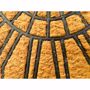 Bild von Kokosmatte Fußmatte 40x70x1cm halbrund braun schwarz - Hochwertiger Kokos Fußabtreter ideal für den 