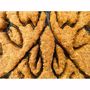 Picture of Kokosmatte Fußmatte 45x75x2cm halbrund braun schwarz - Hochwertiger Kokos Fußabtreter ideal für den 