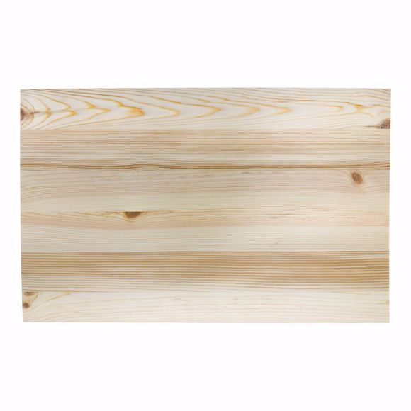 Bild von Kiefer Massivholzplatte Holzplatte Leimholzplatte Möbelbauplatte Regalbau massiv 55x35x1,5cm